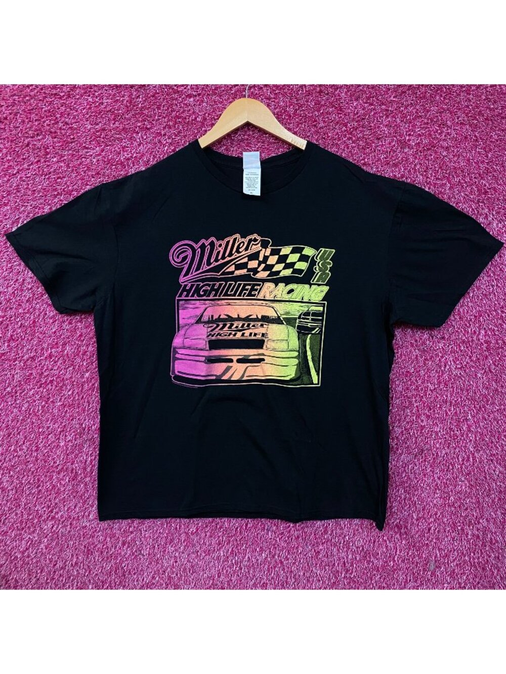 Junk Food Clothing Miller High Life Racing Graphic T-Shirt XL